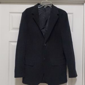 Gap black corduroy men double button jacket blazer size 40R